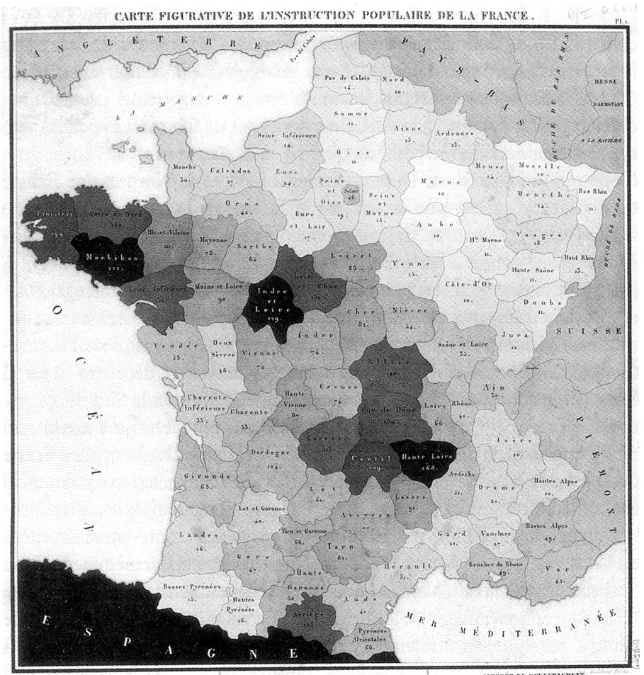 Dupin’s choropleth map